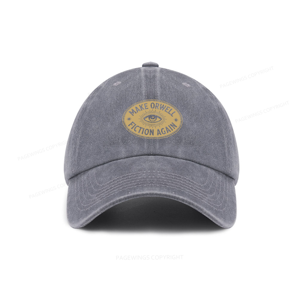 Pagewings Make Orwell Fiction Again Washed Cap
