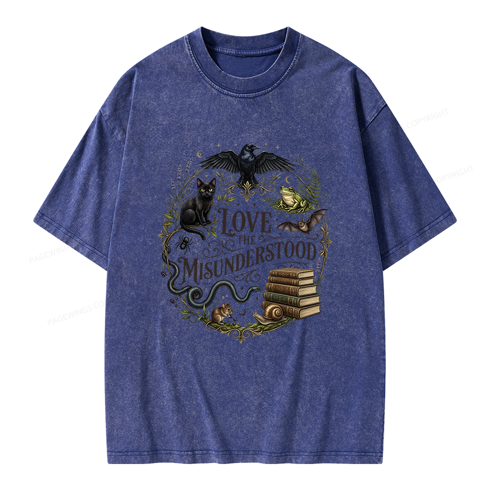 Pagewings Love the Misunderstood Unisex Washed T-shirt
