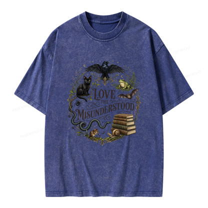 Pagewings Love the Misunderstood Unisex Washed T-shirt