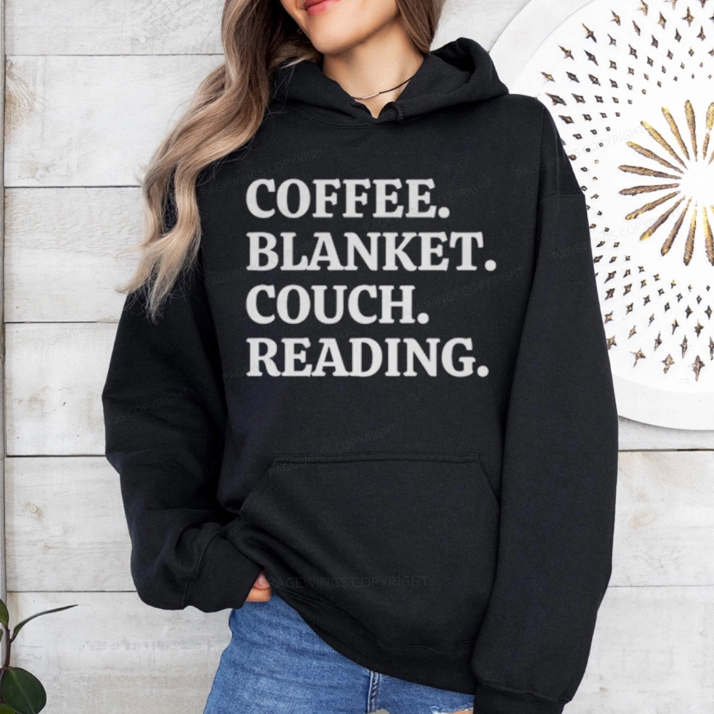 Pagewings Coffee Blanket Couch Reading Unisex Classic Hoodie