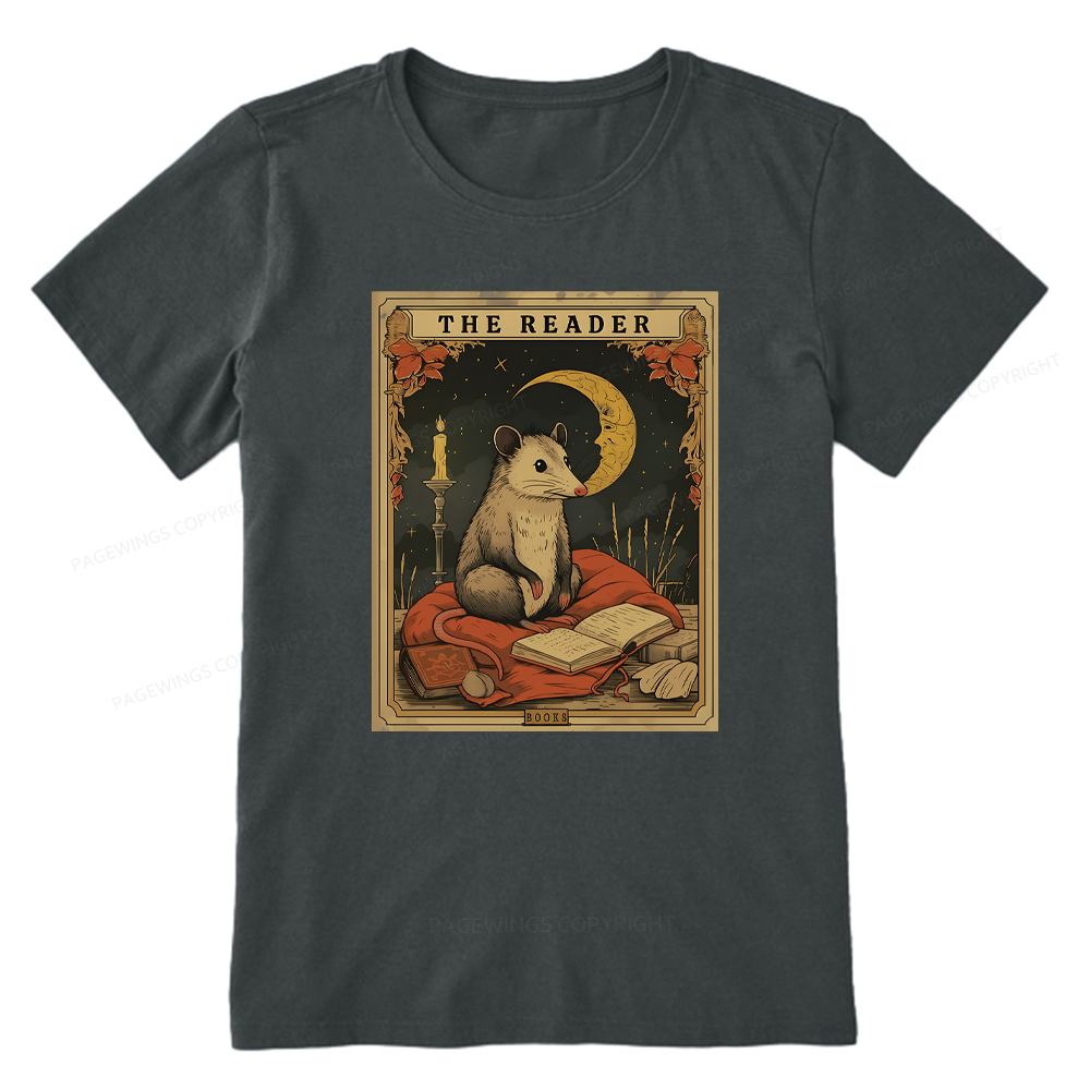 Pagewings The Reader Opossum Tarot Card Unisex Classic T-shirt