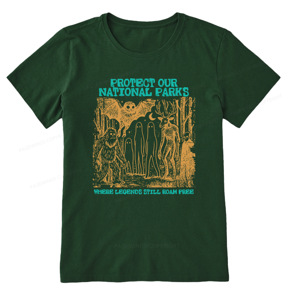 Pagewings Protect Our Parks Vintage Camping Unisex Classic T-shirt