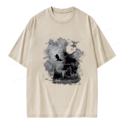 Pagewings Fantasy Book Unisex Washed T-shirt