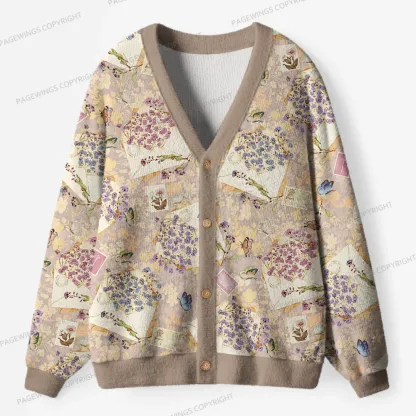 Pagewings Cozy Reading Unisex Ugly Cardigan Sweaters