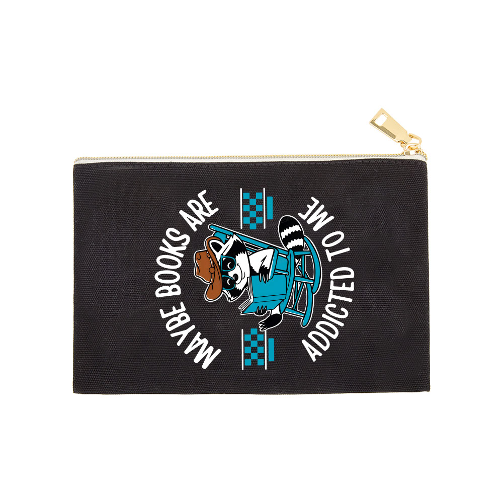 Pagewing Books Are Addicted To Me Pouch
