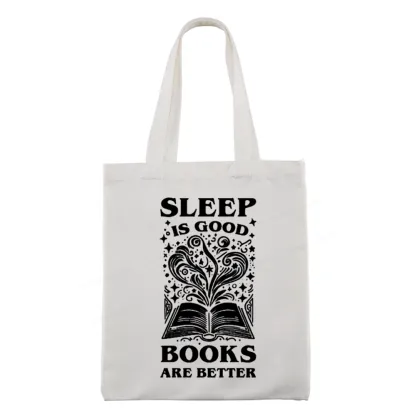 Pagewings Sleep is Good Books are Better Tote Bag