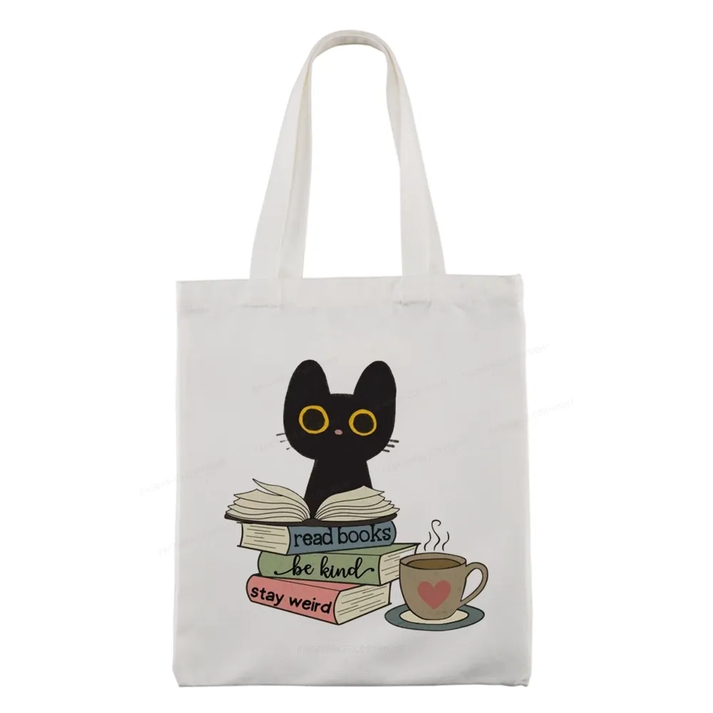Pagewings Read Books Be Kind Stay Weird Tote Bag