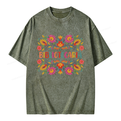 Pagewings Bibliotecaria Unisex Washed T-shirt