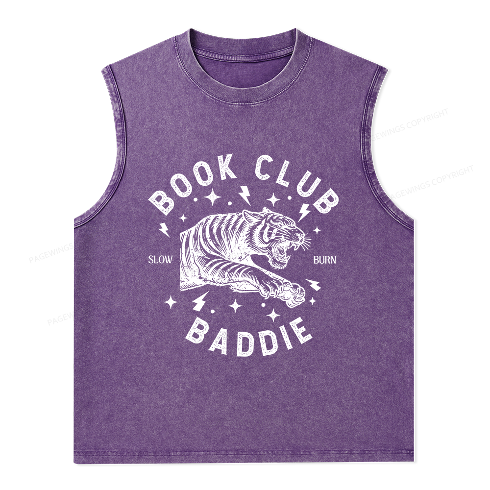 Pagewings Book Club Unisex Washed Tank Top