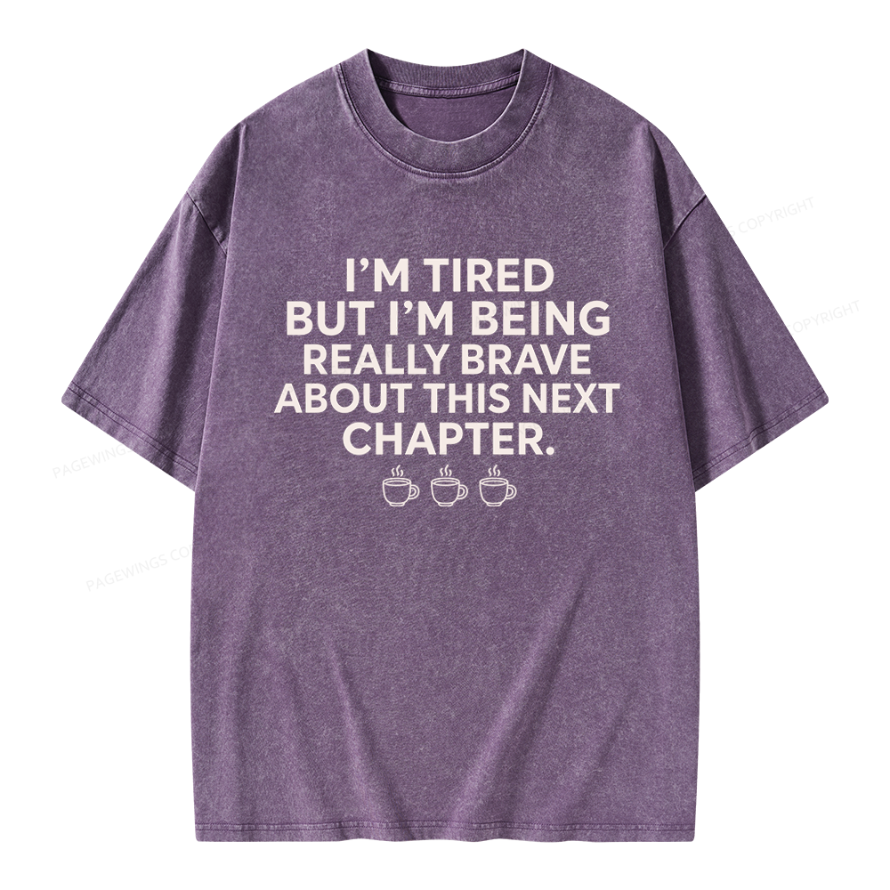 Pagewings About This Next Chapter Unisex Washed T-shirt