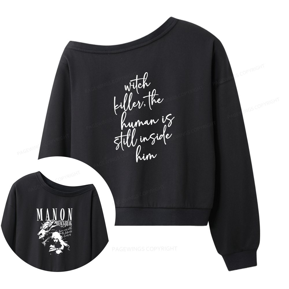 Pagewings Fantasy Book Lover Women Off Shoulder Sweatshirt