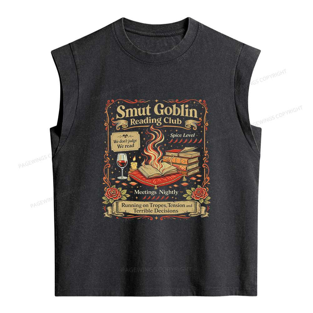 Pagewings Smut Goblin Women's Washed Tank Top
