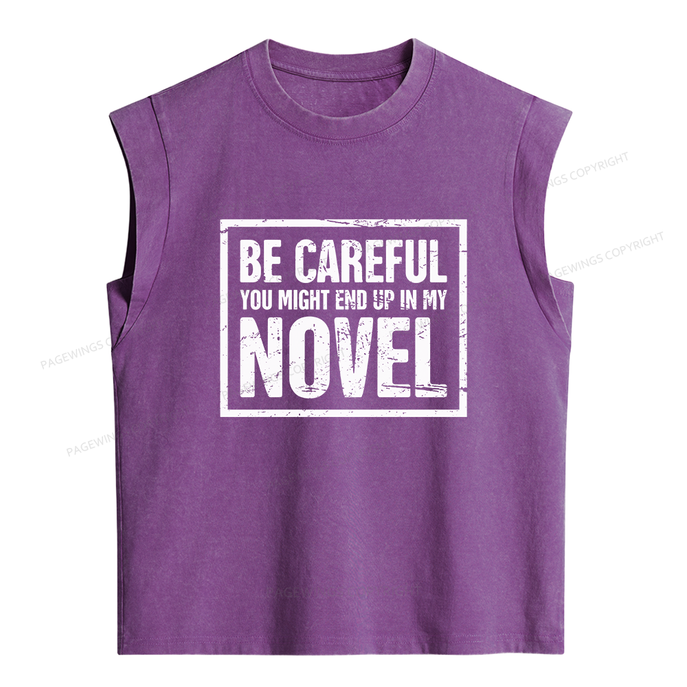 Pagewings You Might End Up In My Novel Women's Washed Tank Top