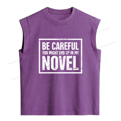Pagewings You Might End Up In My Novel Women's Washed Tank Top