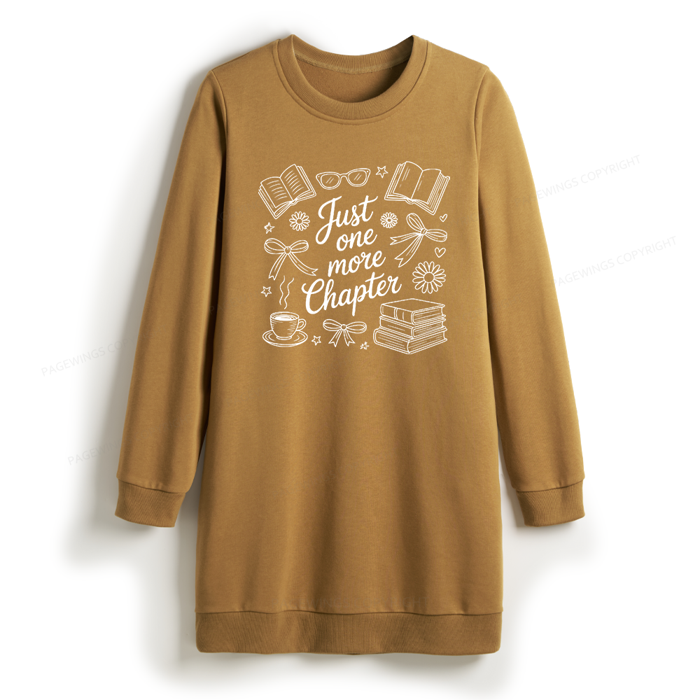 Pagewings Just One More Chapter Sweatshirt Dress