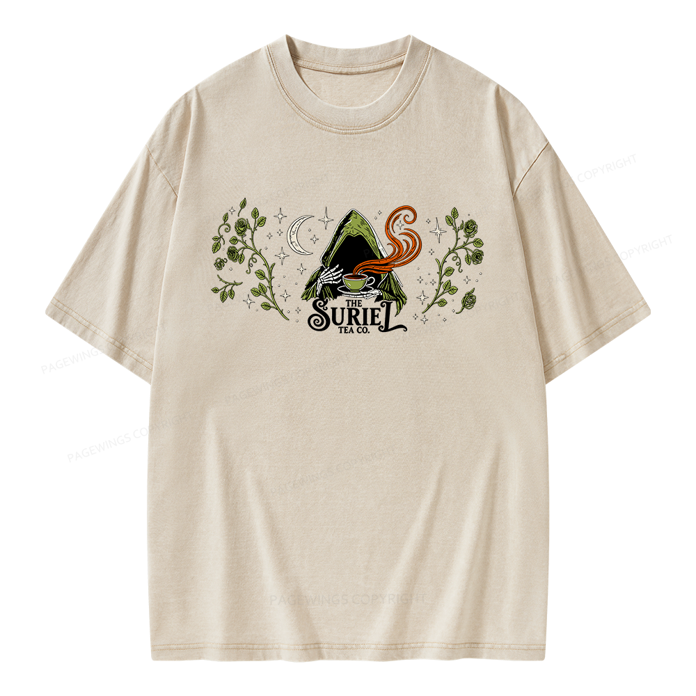 Pagewings Fantasy Bookish Unisex Washed T-shirt