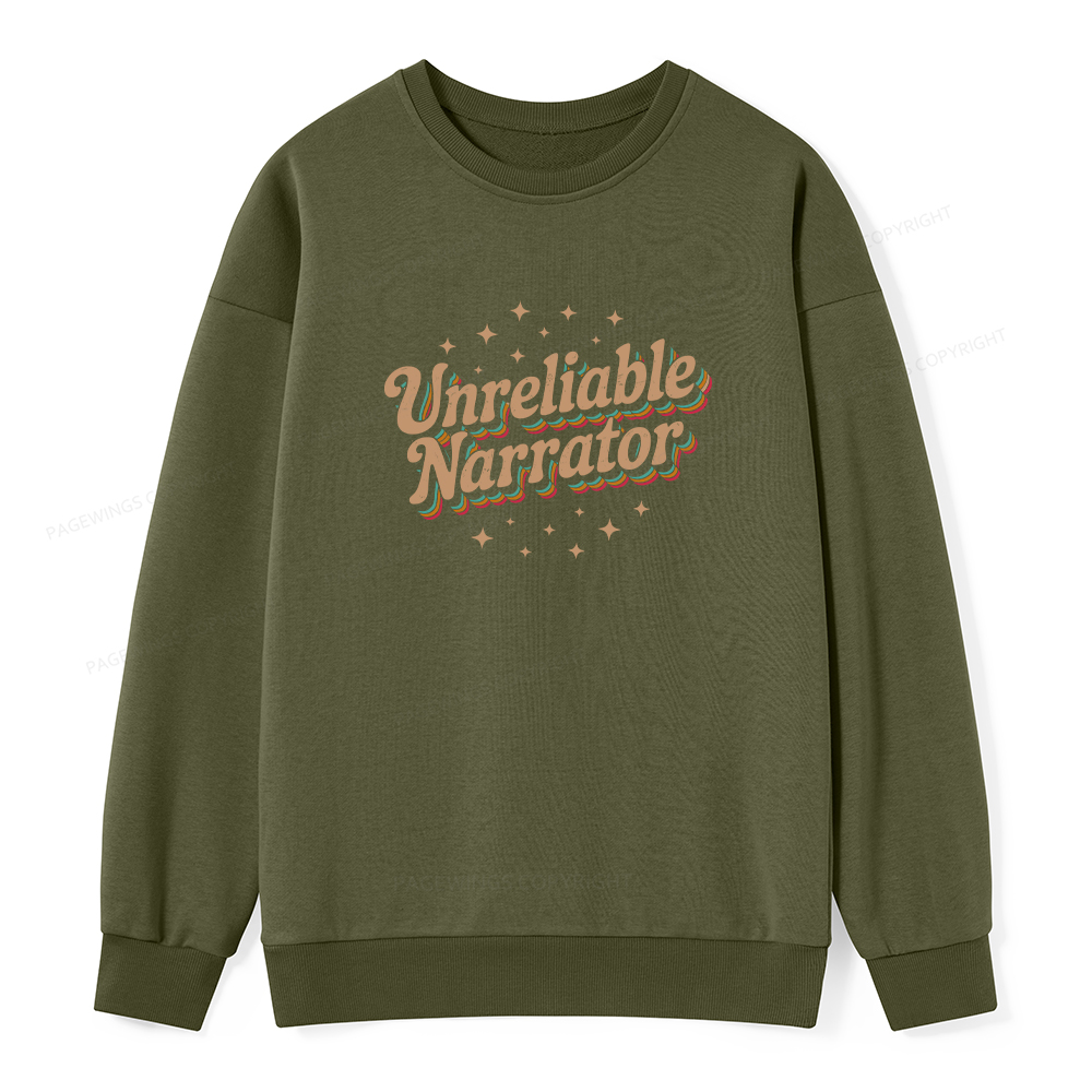 Pagewings Unreliable Narrator Unisex Classic Sweatshirt
