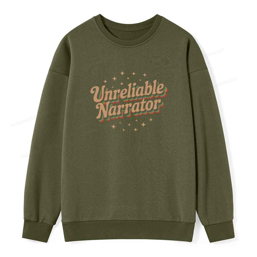 Pagewings Unreliable Narrator Unisex Classic Sweatshirt