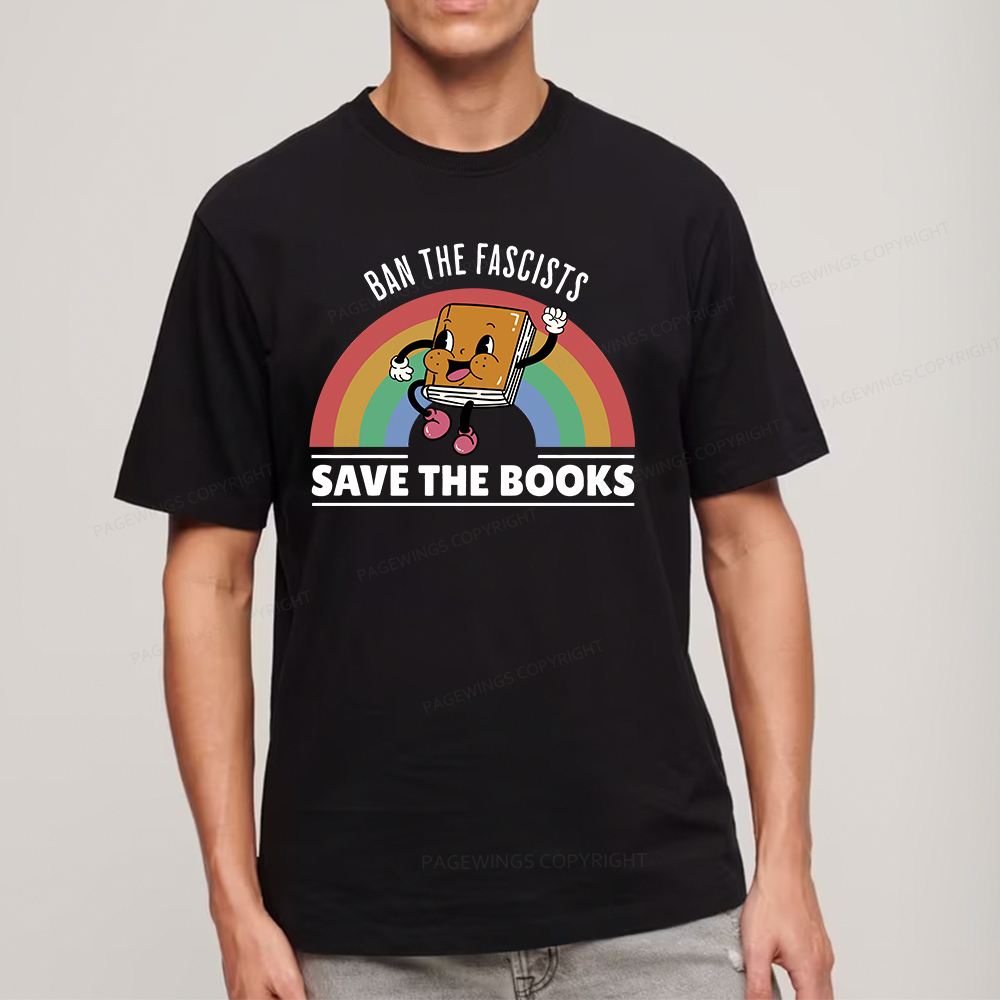 Pagewings Ban The Fascists Save The Books Shirt Unisex Classic T-shirt