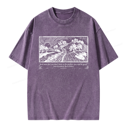 Pagewings Vintage Galley Unisex Washed T-shirt