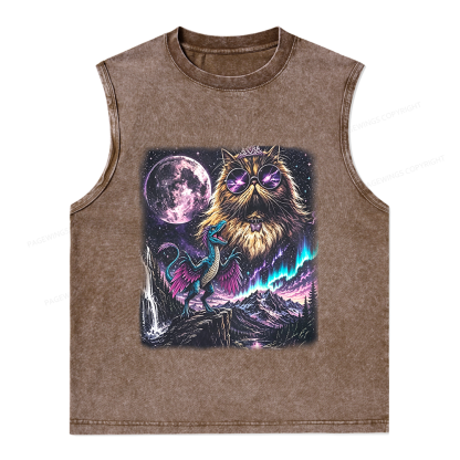 Pagewings Sci Fi Books Lover Unisex Washed Tank Top