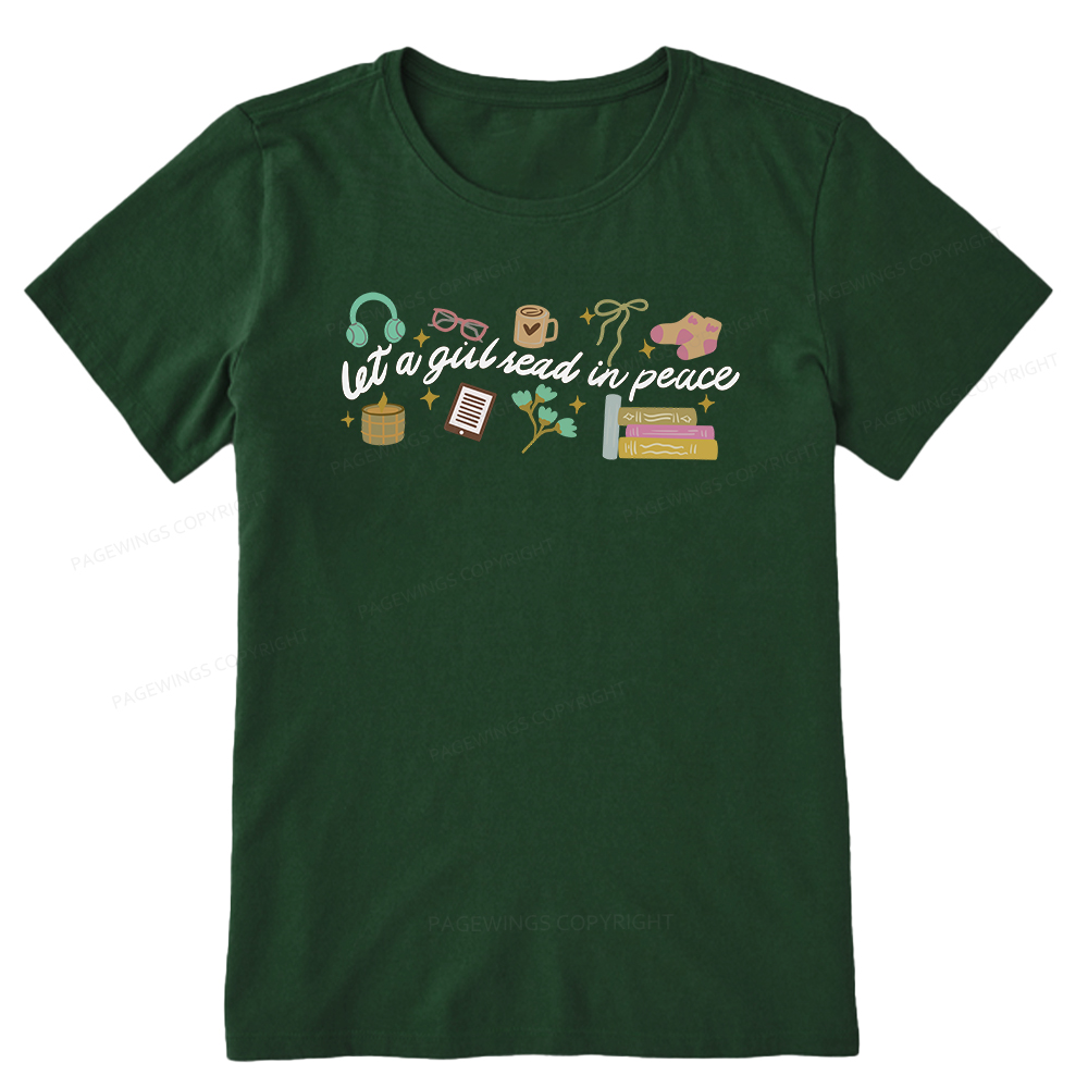 Pagewings Let a Girl Read in Peace Unisex Classic T-shirt