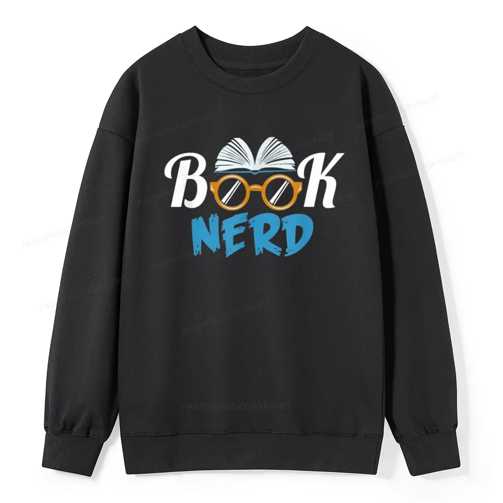 Pagewings Book Nerd Unisex Classic Sweatshirt