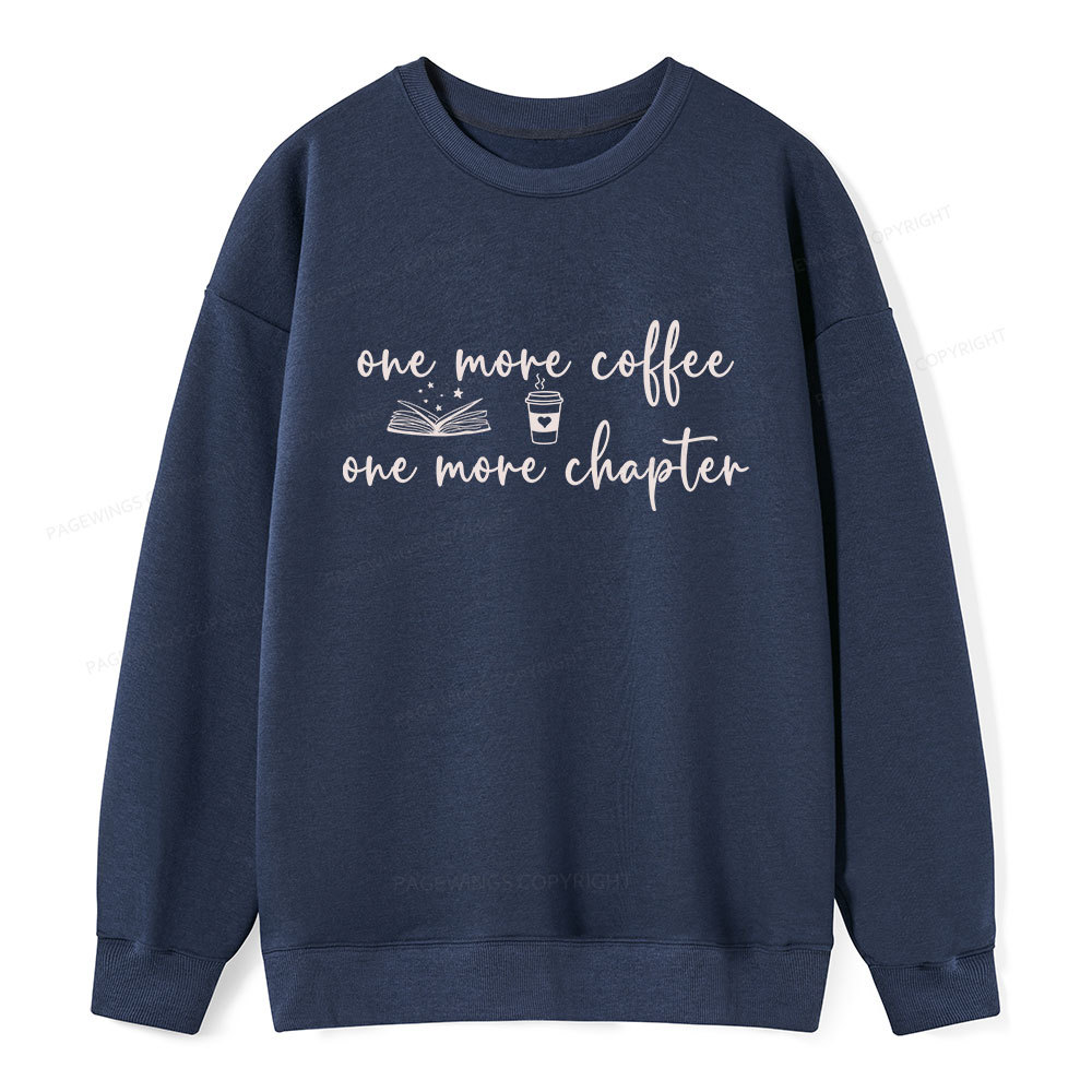 Pagewing Just One More Coffee and Books Unisex Classic Sweatshirt