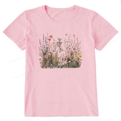 Pagewings Skeleton Reading Unisex Classic T-shirt