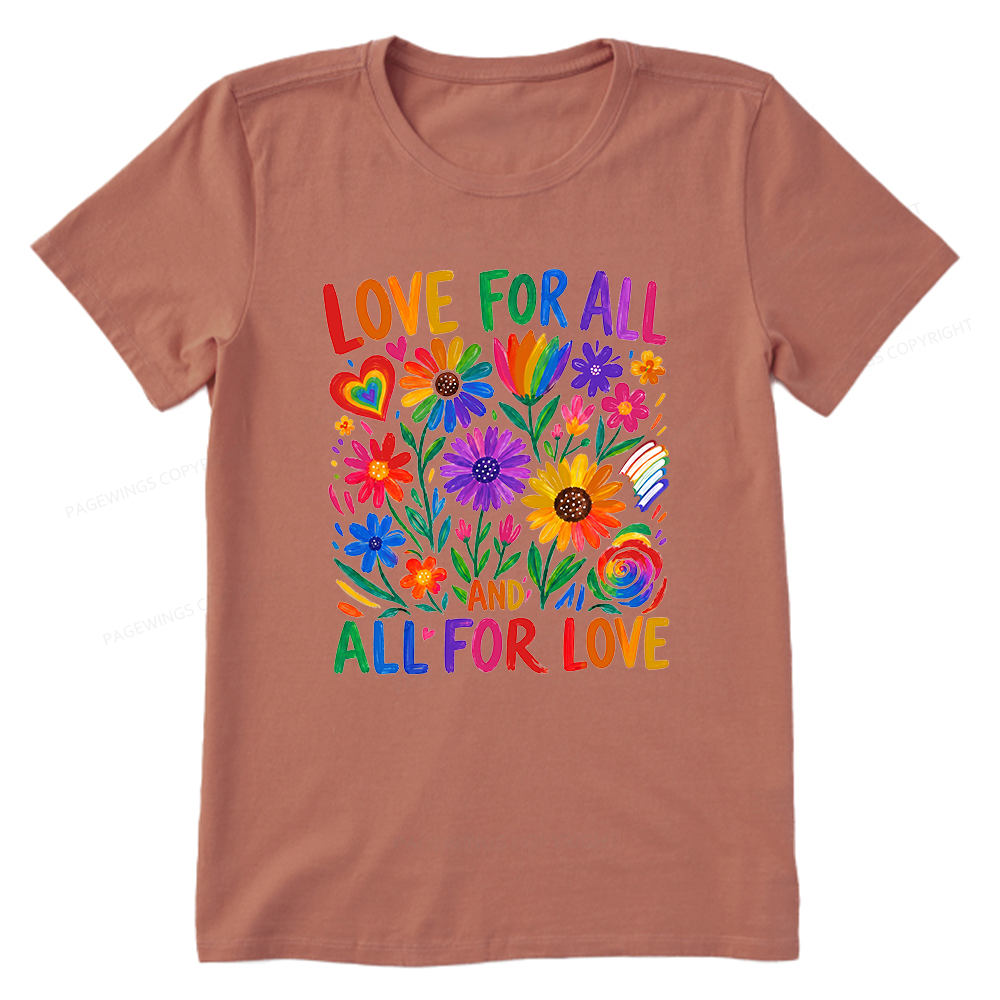 Pagewings Love For All Unisex Classic T-shirt