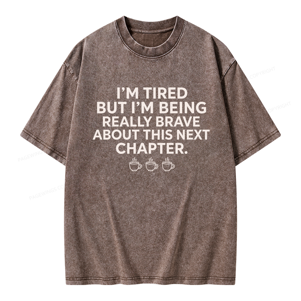 Pagewings About This Next Chapter Unisex Washed T-shirt