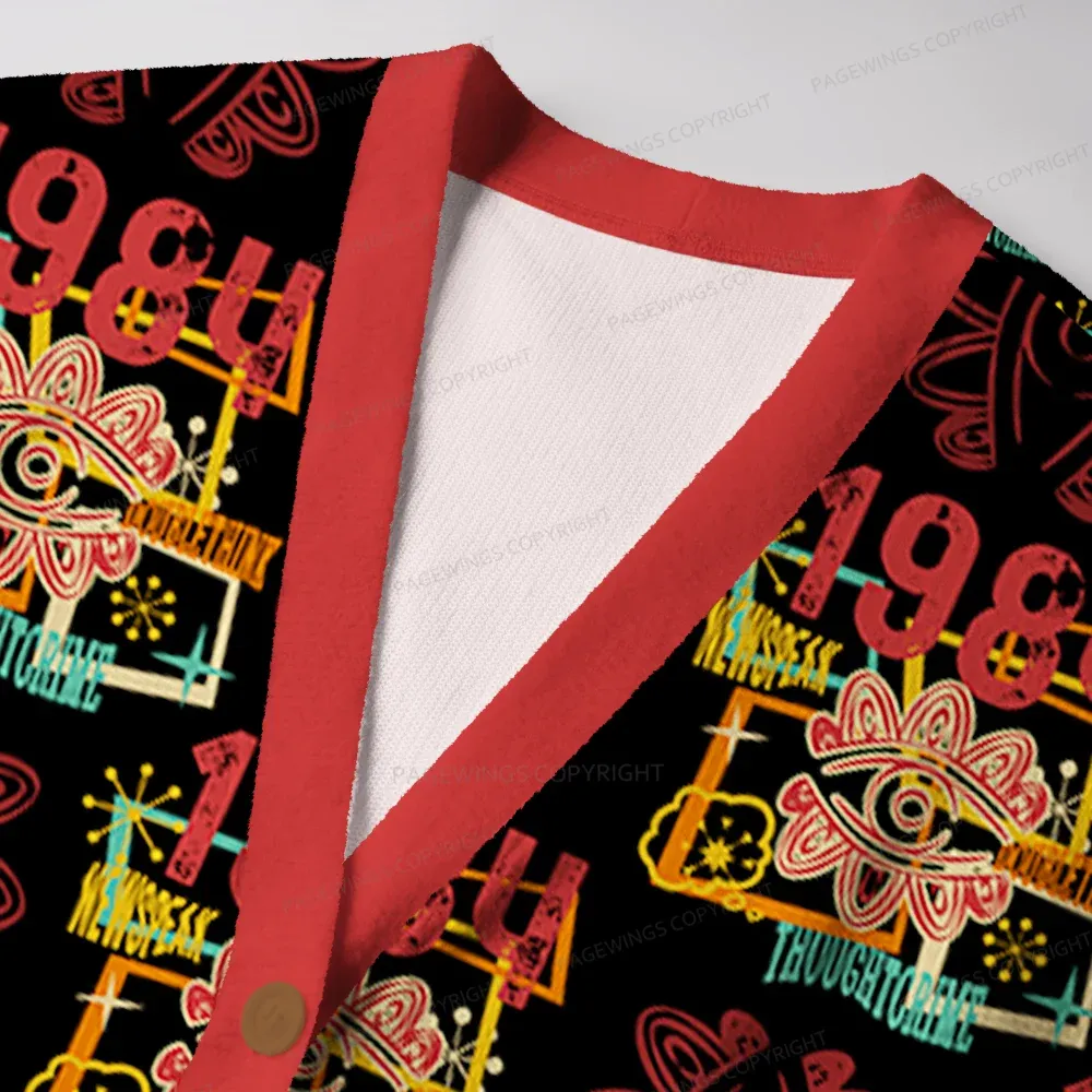 Pagewings Newspeak Unisex Ugly Cardigan Sweaters