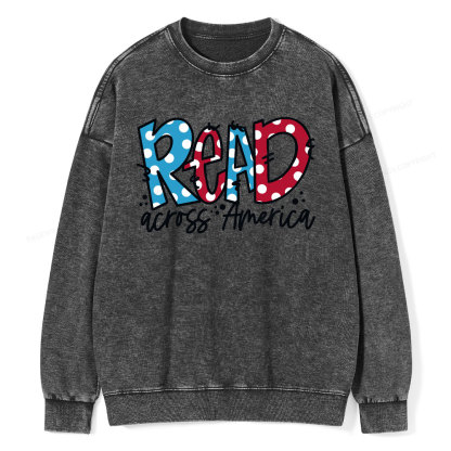 Pagewings Read Across America Unisex Washed Sweatshirt