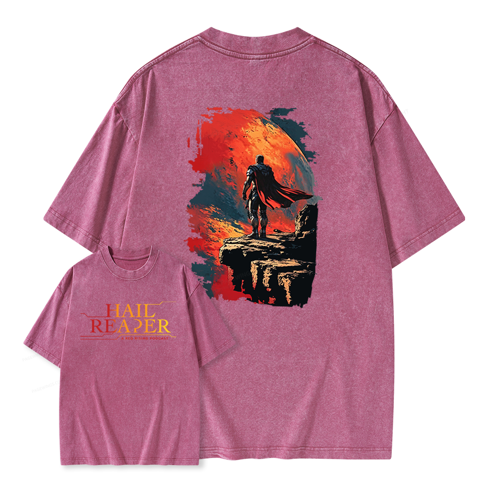 Pagewings Sci Fi Book Lover Unisex Washed T-shirt
