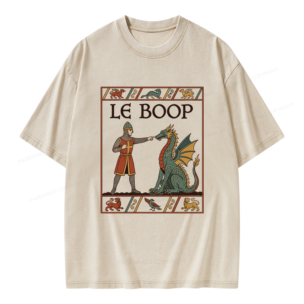 Pagewings Le Boop Unisex Washed T-shirt