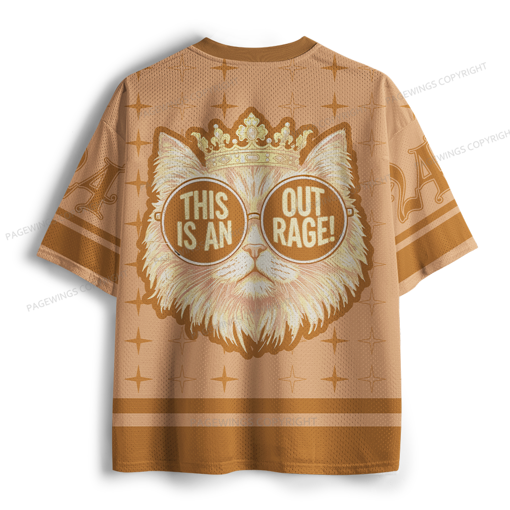Pagewings This Is An Out Rage Unisex Mesh Jersey