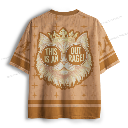 Pagewings This Is An Out Rage Unisex Mesh Jersey