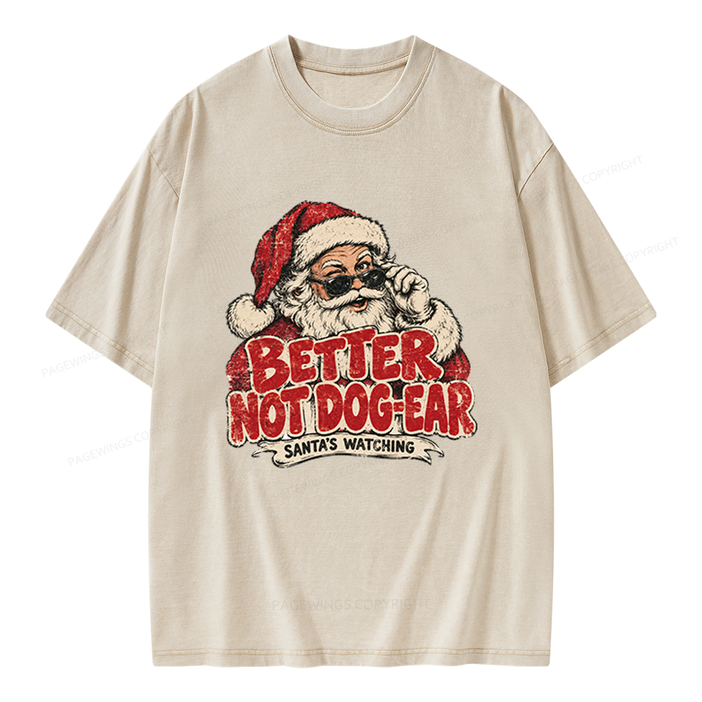 Pagewings Better Not Dog-Ear Unisex Washed T-shirt