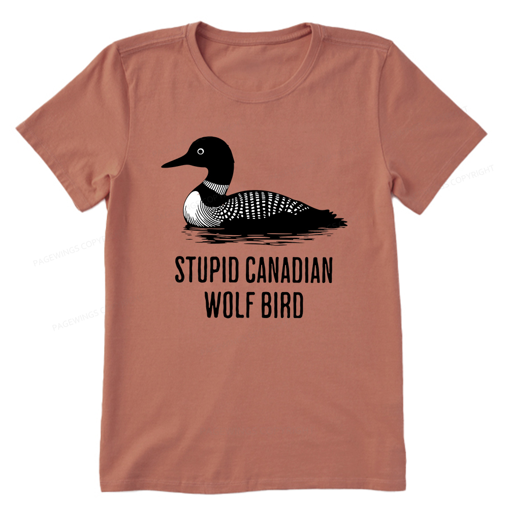 Pagewings Stupid Canadian Wolf Bird Unisex Classic T-shirt