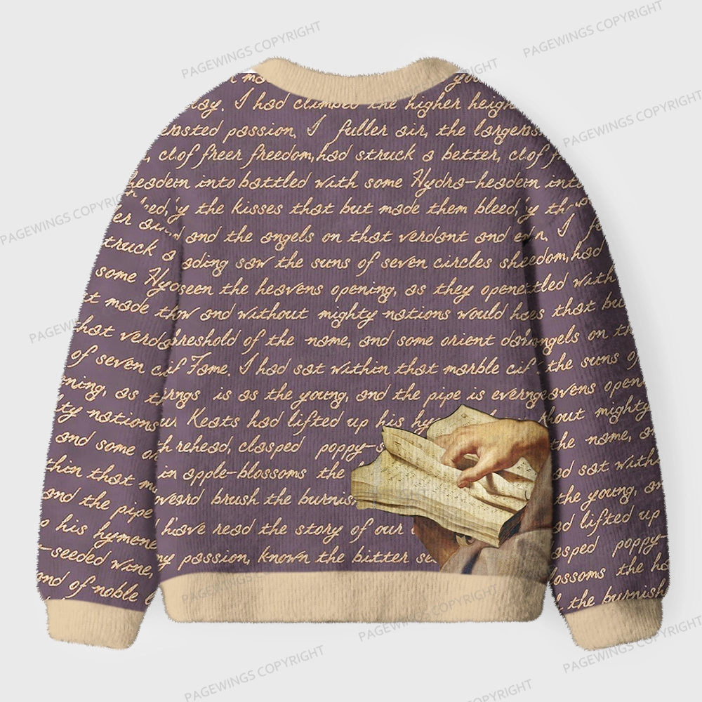 Pagewings Literature Unisex Ugly Cardigan Sweaters