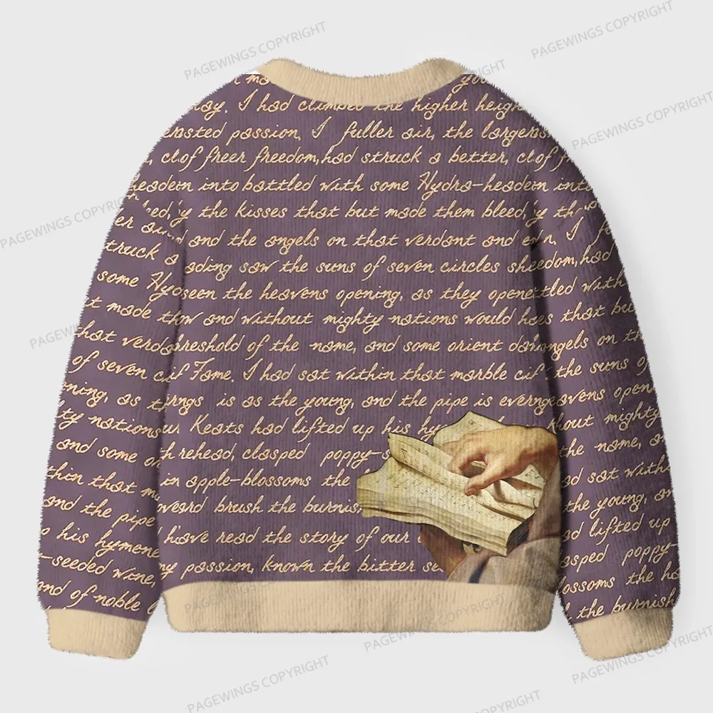 Pagewings Literature Unisex Ugly Cardigan Sweaters