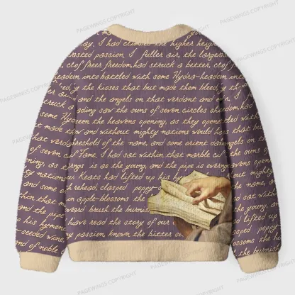 Pagewings Literature Unisex Ugly Cardigan Sweaters