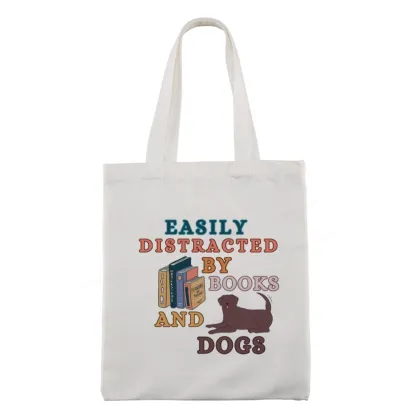 Pagewings Easily Distracted By Books And Labrador Tote Bag