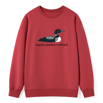 Pagewings Stupid Canadian Wolf Bird Unisex Classic Sweatshirt