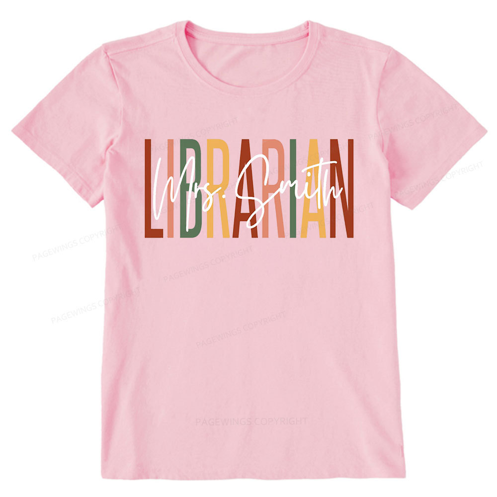 Pagewing Personalized Librarian Unisex Classic T-shirt
