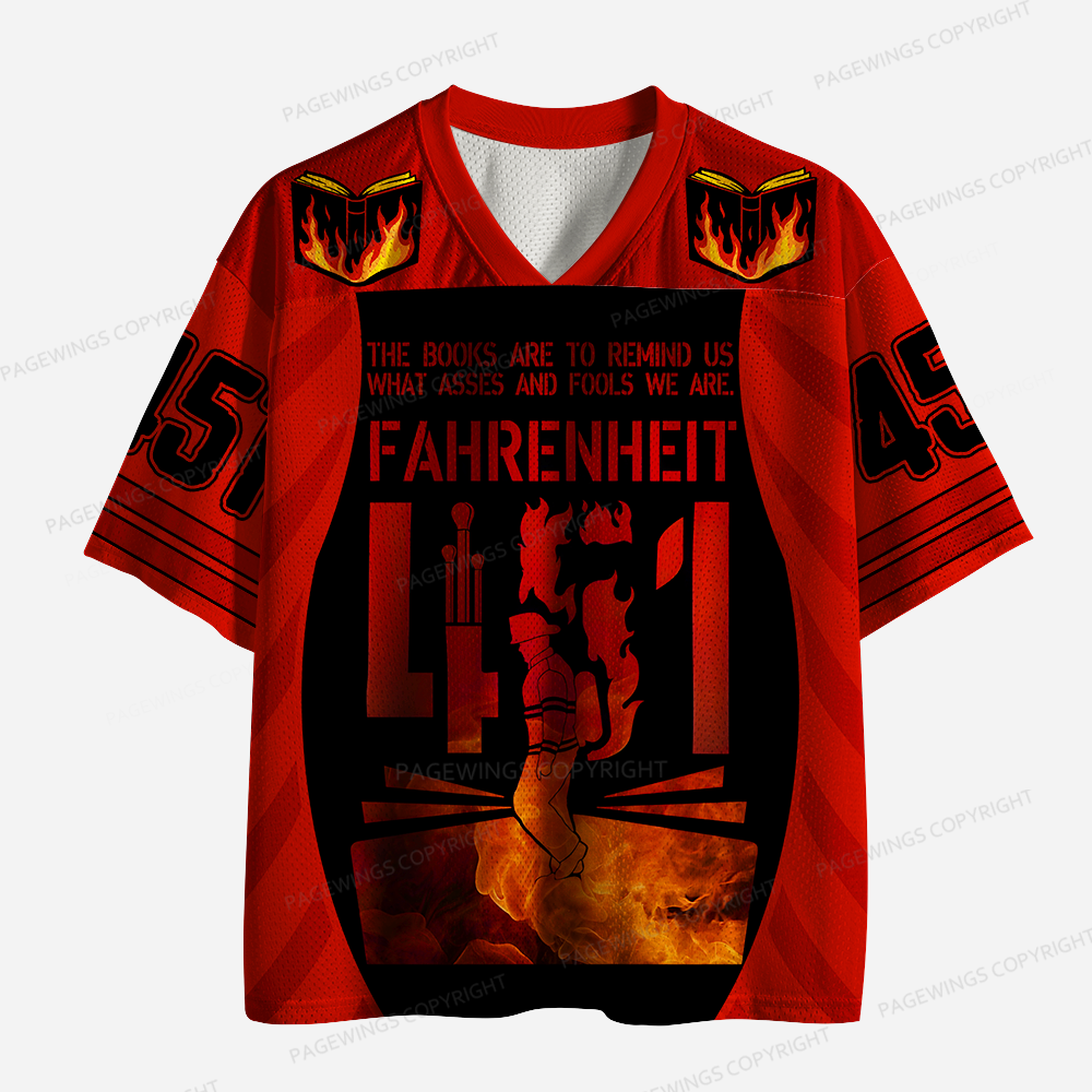 Pagewings The Books Are To Remind Us What Asses Unisex Mesh Jersey