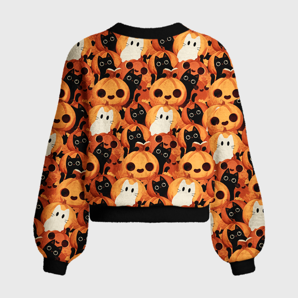 Pagewings Ghosts Love Reading Women's Cardigan Sweater