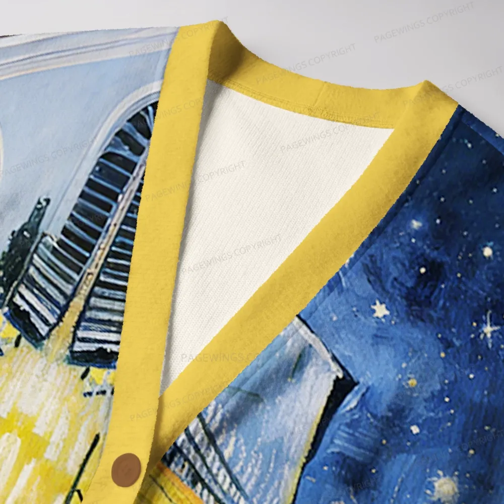 Pagewings Book Cafe Unisex Ugly Cardigan Sweaters