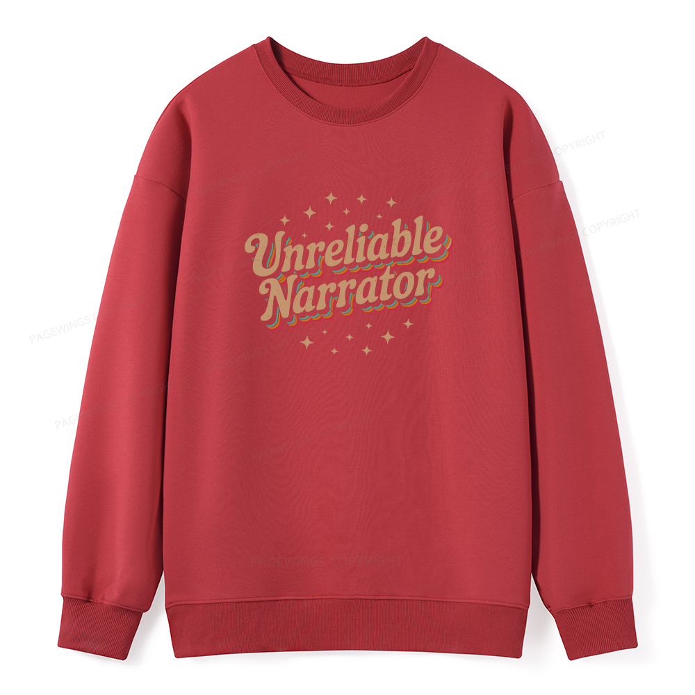 Pagewings Unreliable Narrator Unisex Classic Sweatshirt