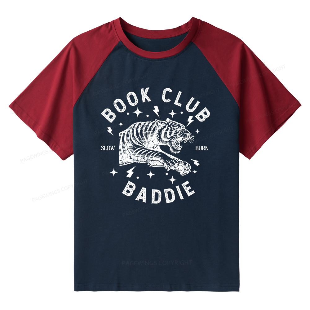 Pagewings Book Club Raglan T-shirt